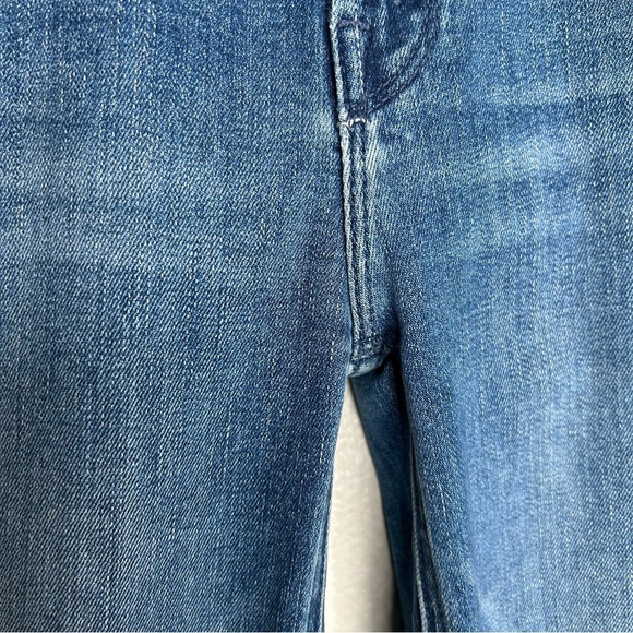 Mother Mid Rise Dazzler Ankle Fray jeans We The Animals 26 - Picture 4 of 15